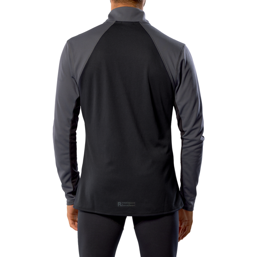 Mizuno Tech Thermal Charge Half Zip Long Sleeve Tee Odyssey Gray